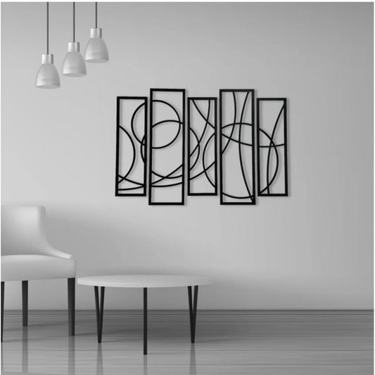 Wooden 5-Piece Wall Art Panel Frame