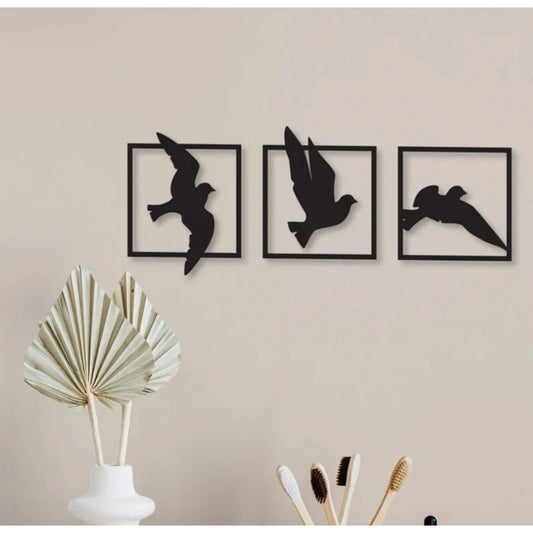 Birds in Frame Wooden Wall Decor