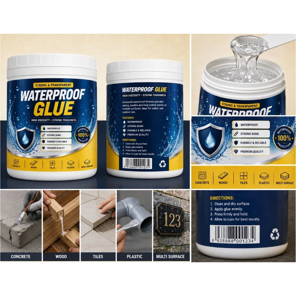 Transparent Waterproof Glue 100 ML (Pack of 2)