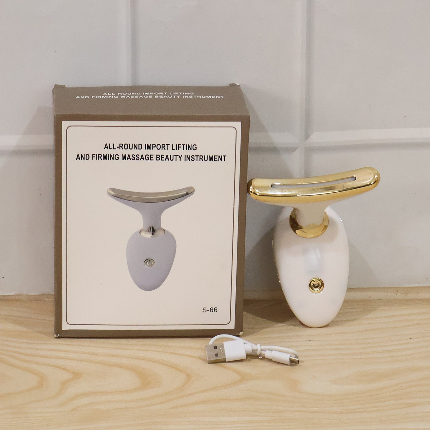 Electric Neck And Face Massager Lifting Firming Skin Care Beauty Device (1 Pc)