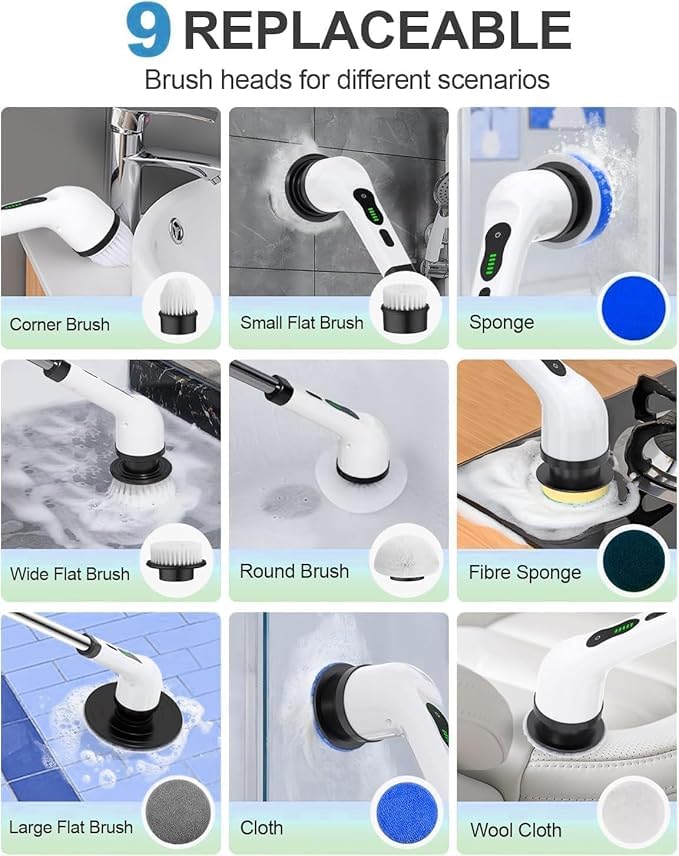 Cordless Electric Spin Scrubber Pro™