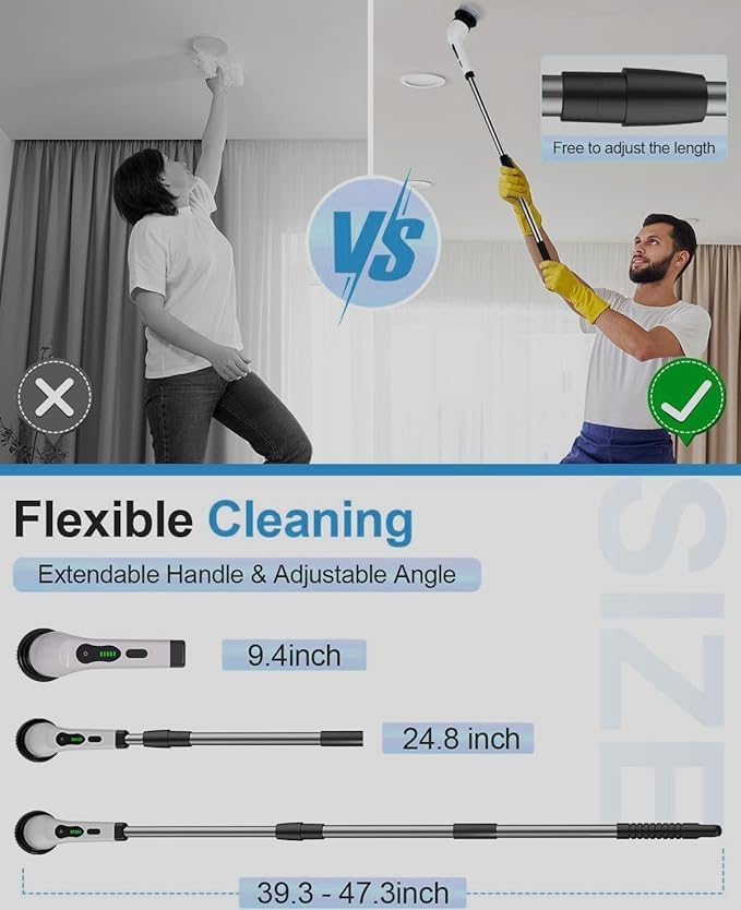 Cordless Electric Spin Scrubber Pro™