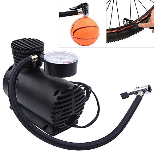12V Car Tyre Inflator - Portable Air Compressor with Pressure Gauge
