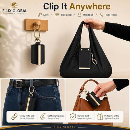 Foldable Reusable Shopping Bag with Portable Storage Pouch