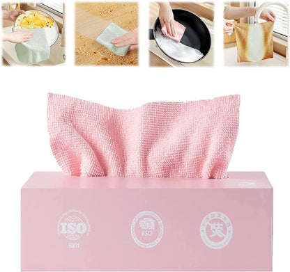 20 PCS Reusable Microfiber Cleaning Cloths