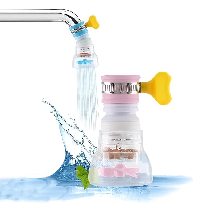 Kitchen Tap Extension with Flexible Rotatable Nozzle (Pack of 2)