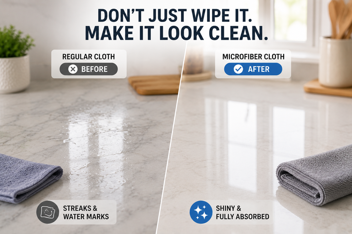 Microfiber Cleaning Cloth Roll – 25 Reusable Sheets