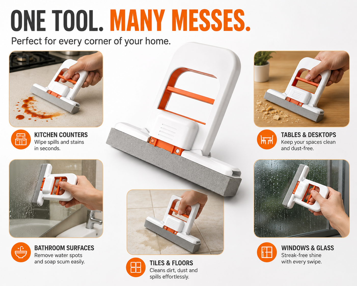 CleanSwipe™ Self-Squeezing Mini Mop