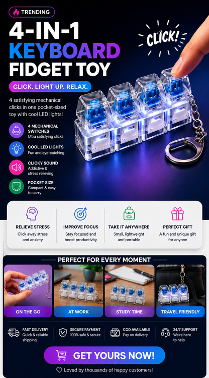 4-in-1 Satisfying Clicker Fidget Toy