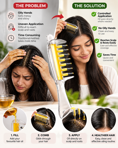 Hair Oil Applicator Comb