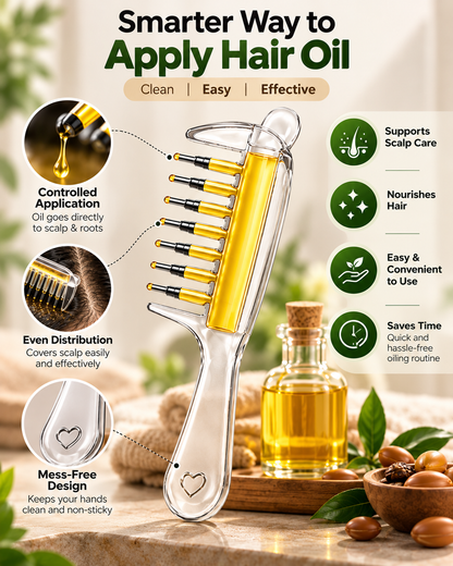 Hair Oil Applicator Comb