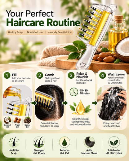 Hair Oil Applicator Comb