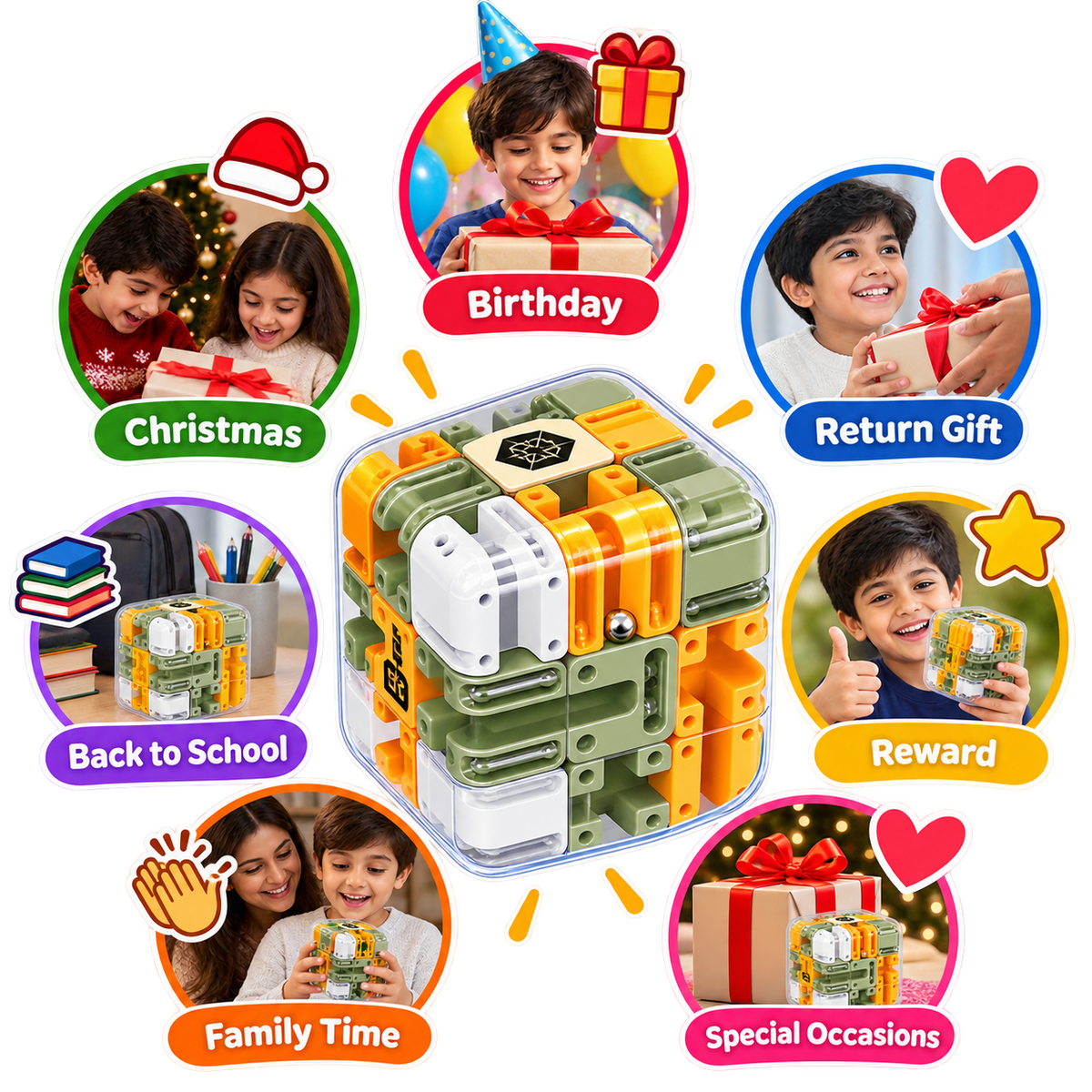 Ball Rolling Cube™ 3D Maze Puzzle for Focus & Brain Challenge ⭐