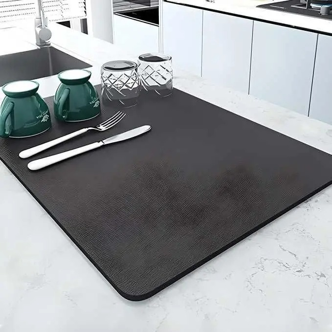 Kitchen Dish Drying Mat for Counter (Pack Of 2)