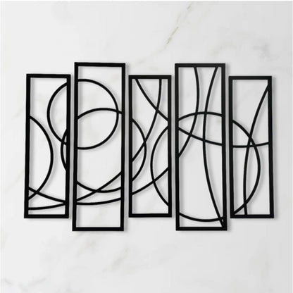 Wooden 5-Piece Wall Art Panel Frame
