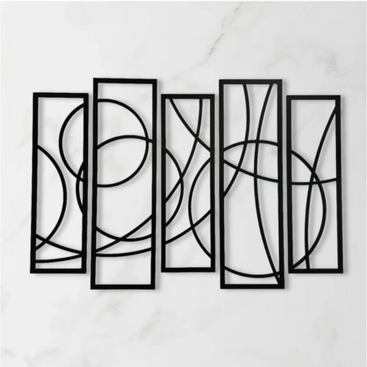 Wooden 5-Piece Wall Art Panel Frame