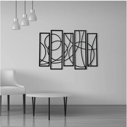 Wooden 5-Piece Wall Art Panel Frame