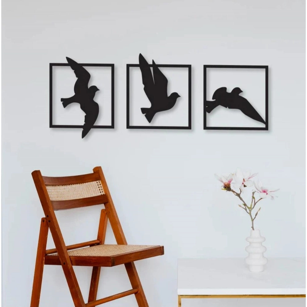 Birds in Frame Wooden Wall Decor