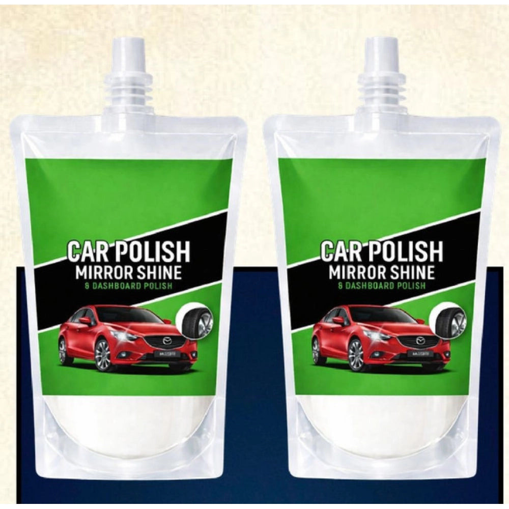 Car and Bike Polish Mirror Shine Liquid Pouches 100 ML (Pack of 2)