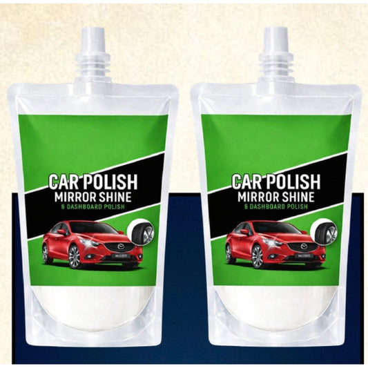Car and Bike Polish Mirror Shine Liquid Pouches 100 ML (Pack of 2)