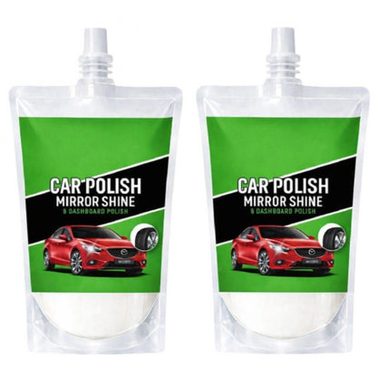 Car and Bike Polish Mirror Shine Liquid Pouches 100 ML (Pack of 2)