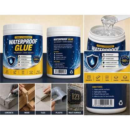 Transparent Waterproof Glue 100 ML (Pack of 2)