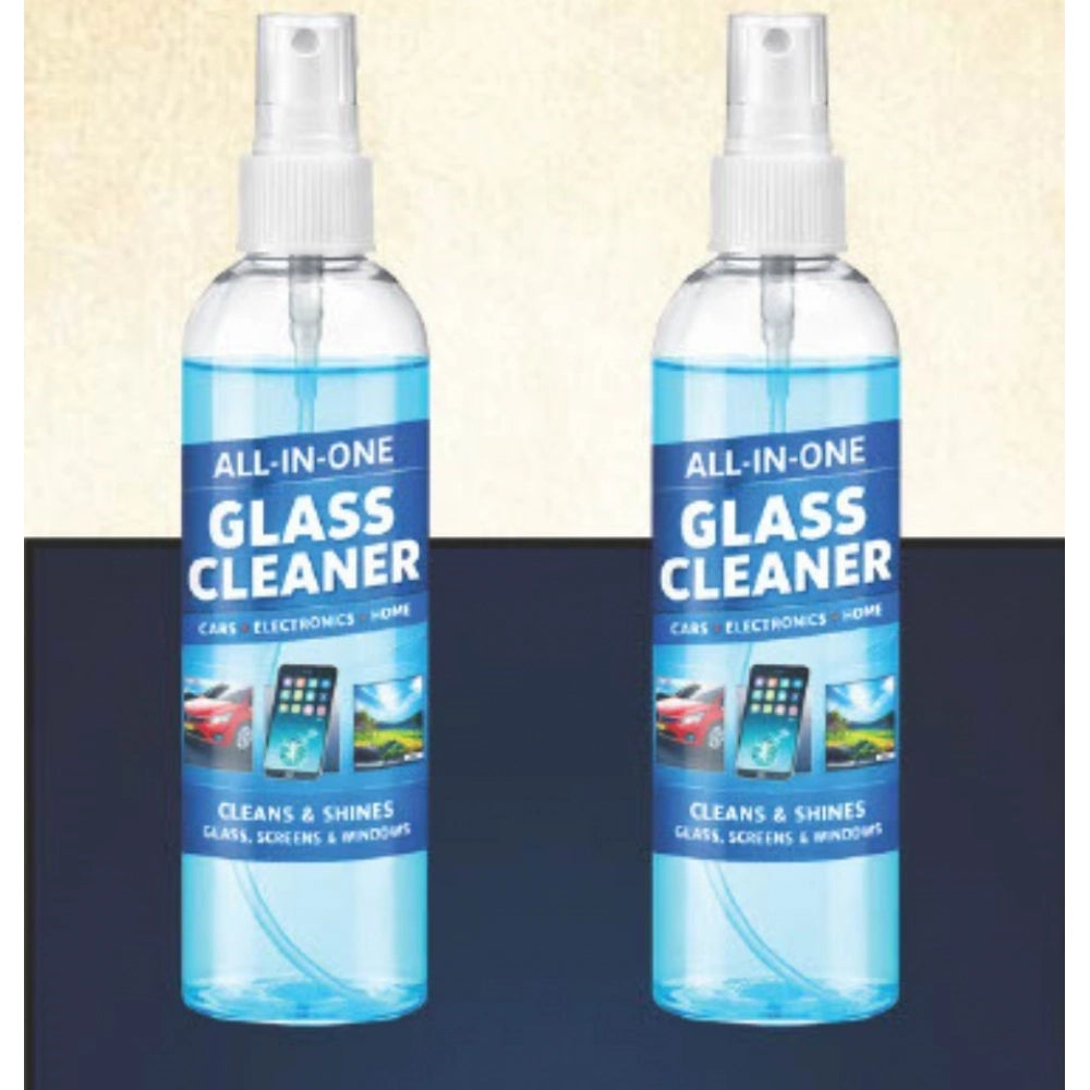 All-in-One Glass Cleaner Spray Bottles 100 ML (Pack of 2)