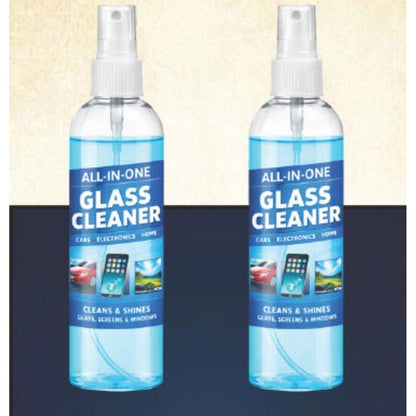 All-in-One Glass Cleaner Spray Bottles 100 ML (Pack of 2)