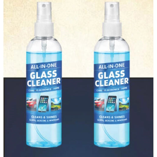 All-in-One Glass Cleaner Spray Bottles 100 ML (Pack of 2)