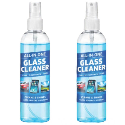 All-in-One Glass Cleaner Spray Bottles 100 ML (Pack of 2)