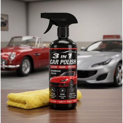 3-in-1 Car and Bike Polish Spray Bottles 100 ML