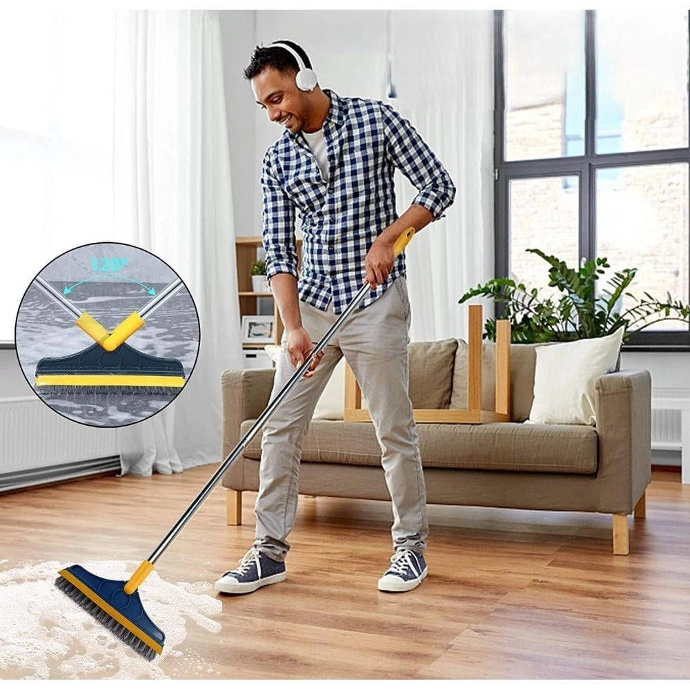 2 in 1 Scrape Floor Scrubbing Brush ((Pack of 2)