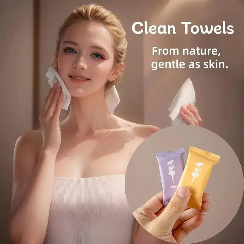 Towel Set Disposable Travel Face Towel (Pack of 5 )
