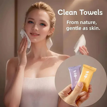 Towel Set Disposable Travel Face Towel (Pack of 5 )