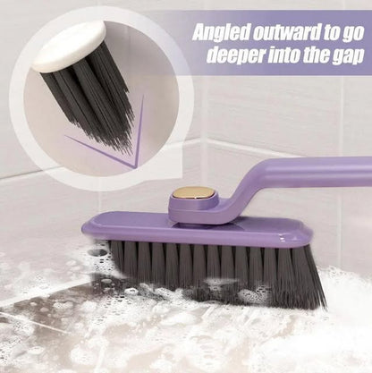 Bristles angled outward to go deeper into the gap