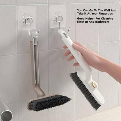 Brush hanging on the wall for storage