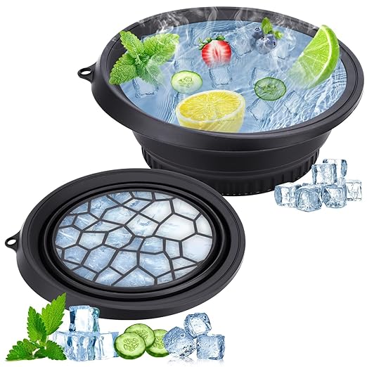 Collapsible Silicone Facial Ice Bath Bowl for Easy Storage & Carrying(pack of 1) - CL-MA-1762