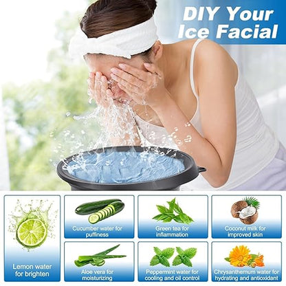 Collapsible Silicone Facial Ice Bath Bowl for Easy Storage & Carrying(pack of 1) - CL-MA-1762